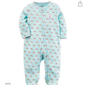 NWOT Carters one piece footie pajamas